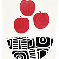 Bowl of Red Apples- Art by Linda Woods Painting by Linda Woods Bowl of Red Apples- Art by Linda Woods Painting by Linda Woods