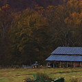 Boxley Valley Farm Painting by Jonas Wingfield