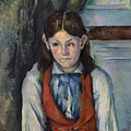 Boy In A Red Vest by Paul Cezanne Boy In A Red Vest by Paul Cezanne