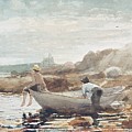 Boys on the Beach Painting by Winslow Homer Boys on the Beach Painting by Winslow Homer