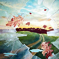 Broken Pane Painting by Christopher Shellhammer Broken Pane Painting by Christopher Shellhammer