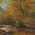 Brook In Woods by Albert Bierstadt Brook In Woods by Albert Bierstadt