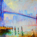 Brooklyn Bridge In A Foggy Morning by Ylli Haruni Brooklyn Bridge In A Foggy Morning by Ylli Haruni