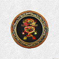 Brotherhood of the Snake - The Red and The Yellow Dragons on White Leather Digital Art by Serge Averbukh Brotherhood of the Snake - The Red and The Yellow Dragons on White Leather Digital Art by Serge Averbukh