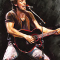 Bruce Springsteen Pastel by Ylli Haruni Bruce Springsteen Pastel by Ylli Haruni