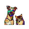 Buddies for Life. Pet Series Digital Art by Rafael Salazar Buddies for Life. Pet Series Digital Art by Rafael Salazar