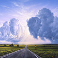Buffalo Crossing Painting by Jerry LoFaro Buffalo Crossing Painting by Jerry LoFaro