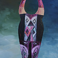 Buffalo Mask Painting by Obi-Tabot Tabe Buffalo Mask Painting by Obi-Tabot Tabe