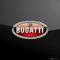 Bugatti - 3 D Badge on Black Photograph by Serge Averbukh Bugatti - 3 D Badge on Black Photograph by Serge Averbukh