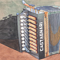Button Accordion Two Painting by Ken Powers Button Accordion Two Painting by Ken Powers