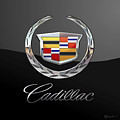 Cadillac - 3 D Badge On Black Photograph by Serge Averbukh Cadillac - 3 D Badge On Black Photograph by Serge Averbukh