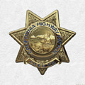 California Highway Patrol - C H P Police Officer Badge over White Leather Digital Art by Serge Averbukh California Highway Patrol - C H P Police Officer Badge over White Leather Digital Art by Serge Averbukh