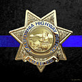 California Highway Patrol - CHP Officer Badge - The Thin Blue Line Edition over Black Velvet Digital Art by Serge Averbukh California Highway Patrol - CHP Officer Badge - The Thin Blue Line Edition over Black Velvet Digital Art by Serge Averbukh