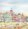 Cape May Promenade Cape May New Jersey Painting by Pamela Parsons Cape May Promenade Cape May New Jersey Painting by Pamela Parsons