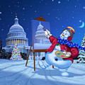 Capitol Christmas Painting by Michael Humphries Capitol Christmas Painting by Michael Humphries