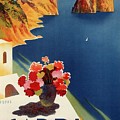 Capri Island, Bay of Naples, Italy - Retro travel Poster - Vintage Poster Mixed Media by Studio Grafiikka Capri Island, Bay of Naples, Italy - Retro travel Poster - Vintage Poster Mixed Media by Studio Grafiikka