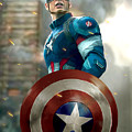 Captain America With Helmet by Paul Tagliamonte Captain America With Helmet by Paul Tagliamonte
