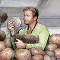 Captain Kirk and Tribbles Painting by Olga Shvartsur Captain Kirk and Tribbles Painting by Olga Shvartsur