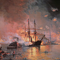 Capture Of New Orleans By Union Flag Officer David G Farragut by Julian Oliver Davidson Capture Of New Orleans By Union Flag Officer David G Farragut by Julian Oliver Davidson