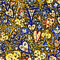 Card Game Symbols Blue and Yellow Digital Art by Lise Winne Card Game Symbols Blue and Yellow Digital Art by Lise Winne