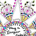 Caregiver Crown Of Hearts Drawing by Carole Brecht Caregiver Crown Of Hearts Drawing by Carole Brecht