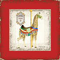 Carousel Dreams - Giraffe Painting by Audrey Jeanne Roberts Carousel Dreams - Giraffe Painting by Audrey Jeanne Roberts
