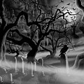 Castle Graveyard I Painting by James Christopher Hill Castle Graveyard I Painting by James Christopher Hill