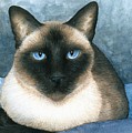 Cat 547 Siamese Painting by Lucie Dumas Cat 547 Siamese Painting by Lucie Dumas