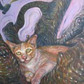 CAT In The Wonder Land Painting by Sukalya Chearanantana CAT In The Wonder Land Painting by Sukalya Chearanantana