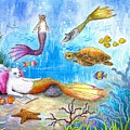 Cat Mermaid 31 Painting by Lucie Dumas Cat Mermaid 31 Painting by Lucie Dumas
