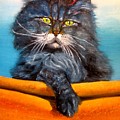 Cat.Go to swim.Original oil painting by Natalja Picugina Cat.Go to swim.Original oil painting by Natalja Picugina
