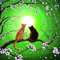 Cats on a Spring Night Painting by Laura Iverson Cats on a Spring Night Painting by Laura Iverson