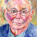 Charlie Munger painting Painting by Suzann Sines Charlie Munger painting Painting by Suzann Sines