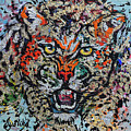 Cheetah Attack Painting by Jyotika Shroff Cheetah Attack Painting by Jyotika Shroff