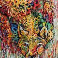 Cheetah Stalking Painting by Jyotika Shroff Cheetah Stalking Painting by Jyotika Shroff