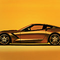 Chevrolet Corvette Stingray 2013 Painting by Paul Meijering Chevrolet Corvette Stingray 2013 Painting by Paul Meijering