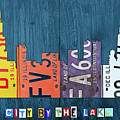 Chicago City by the Lake Recycled Vintage Skyline License Plate Art by Design Turnpike Chicago City by the Lake Recycled Vintage Skyline License Plate Art by Design Turnpike