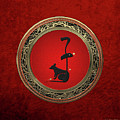 Chinese Zodiac - Year Of The Rat On Red Velvet by Serge Averbukh Chinese Zodiac - Year Of The Rat On Red Velvet by Serge Averbukh