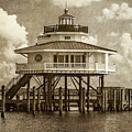 Choptank River Lighthouse - Sepia Photograph by Brian Wallace Choptank River Lighthouse - Sepia Photograph by Brian Wallace