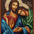 Christ with St. John Painting by Ann Chapin Christ with St. John Painting by Ann Chapin