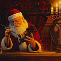 Christmas Eve Touch Up Painting by Greg Olsen Christmas Eve Touch Up Painting by Greg Olsen