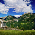 Church and Waterfall Photograph by Dmytro Korol