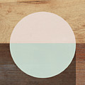 Cirkel in Peach and Mint- Art by Linda Woods by Linda Woods Cirkel in Peach and Mint- Art by Linda Woods by Linda Woods