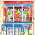 City Grocery Oxford Mississippi Art Print by Carlin Blahnik ...