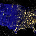 City Lights of the United States Photograph by Weston Westmoreland City Lights of the United States Photograph by Weston Westmoreland