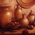 Clay Pots Painting by Lynne Pittard Clay Pots Painting by Lynne Pittard
