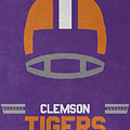 Clemson Tigers Vintage Football Art by Joe Hamilton Clemson Tigers Vintage Football Art by Joe Hamilton