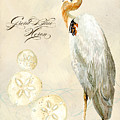 Coastal Waterways - Great Blue Heron Painting by Audrey Jeanne Roberts Coastal Waterways - Great Blue Heron Painting by Audrey Jeanne Roberts