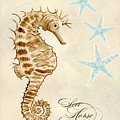 Coastal Waterways - Seahorse Dance Painting by Audrey Jeanne Roberts Coastal Waterways - Seahorse Dance Painting by Audrey Jeanne Roberts