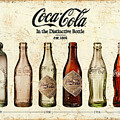 Coca-Cola Bottle Evolution Vintage Sign Painting by Tony Rubino Coca-Cola Bottle Evolution Vintage Sign Painting by Tony Rubino